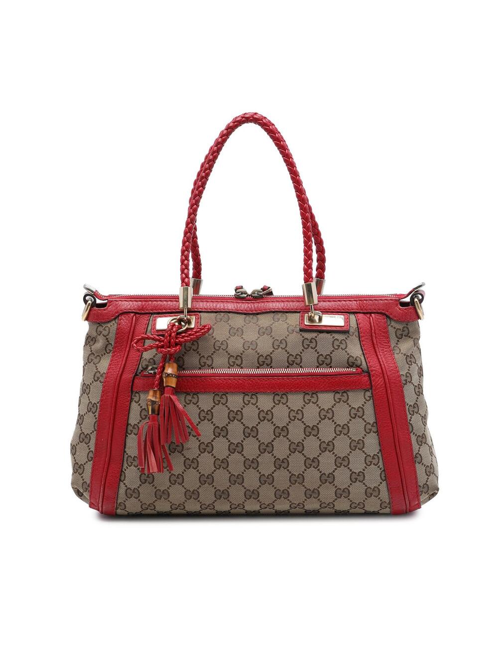 Gucci Gg Canvas Bella Satchel Pre-Loved #372067G54B